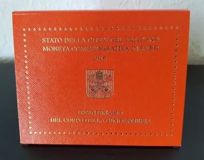 Vatican 2 Euro Commemorative Coin 2016 200th Gendarmerie Vatican Guard • $34.99