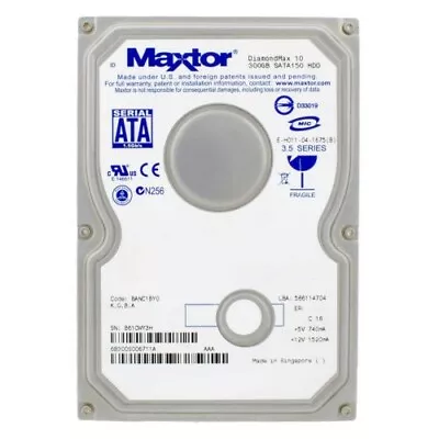 £15.50 • Buy Maxtor 6L300R0 300GB Internal SATA Desktop Hard Drive