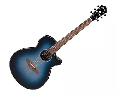 Used Ibanez AEG50IBH AEG Acoustic Guitar - Indigo Blue Burst High Gloss • $289.99