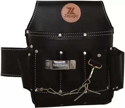 6 POCKET LEATHER ELECTRICIAN TOOL POUCH Electrical Tools Waist Multi Storage Bag • $27.32