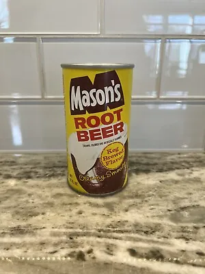 Vintage Mason’s Root Beer Soda Pop Can Steel Pull Tab Top 12 Oz • $8