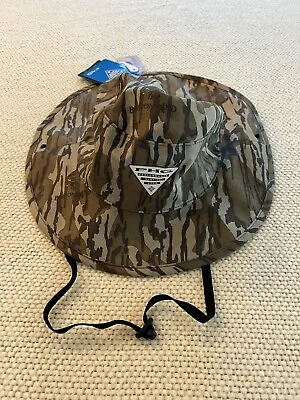 Columbia PFG Super Backcast Booney Mossy Oak Camo Bucket Hat Men's Size L/XL • $34.99