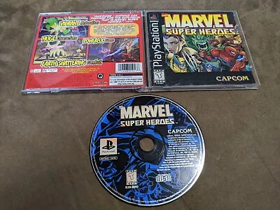 *** CIB W/ Case & Manual *** Marvel Super Heroes (Sony PlayStation 1 PS1 1997) • $89.95