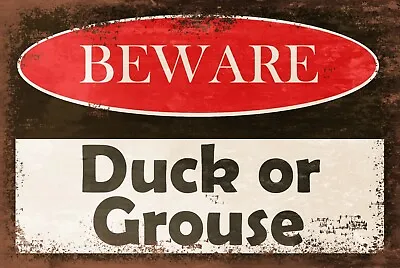 £3.49 • Buy Low Ceiling Warning, Duck Or Grouse, Vintage Retro Style Metal Sign Plaque, Pub