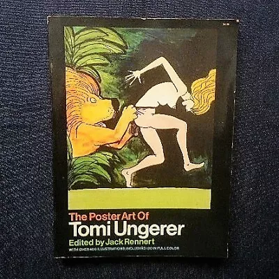 Tomi Ungerer Poster Artwork Collection 1971 The Art Of Caricature Illustration • $80.03