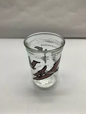 Welchs Jelly Jar Glass Pteranodon Dinosaur Vintage • $10.55