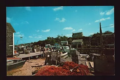 Postcard : Massachusetts - Cape Cod Ma - Martha's Vineyard Menemsha Harbor • $3.49