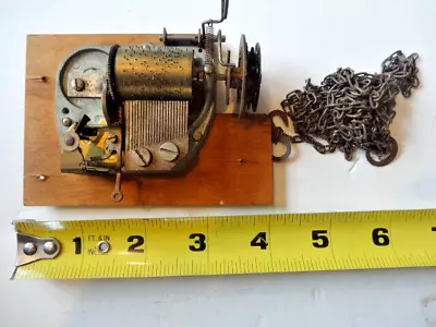 Vintage Two-Tune Cuckoo Clock Music Movement Complete With Chain • $40