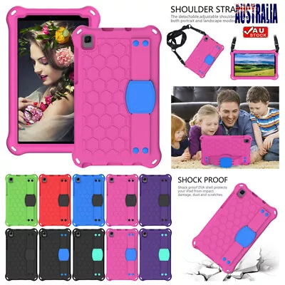 For Samsung Galaxy Tab A A7 A8 S6 Lite S8 S9 FE Kids Foam Stand Case Cover Strap • $22.99