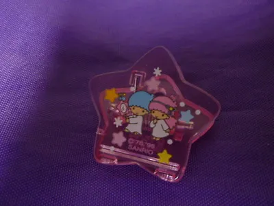 $30 • Buy SANRIO Little Twin Stars Vintage Paper Clip 1998 Clear Pink Star Kiki Lala Mirro