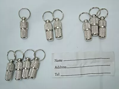 £3.26 • Buy Cat Name Tag Barrel Tube Dog Pet ID ( Write Details Inside) Discount Quantities