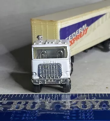 Vintage FedEx DieCast Semi Truck Tractors Trailer  18 Wheeler COE Rig - Zee Toys • $14.95