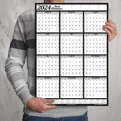 2023 2024 2025 Wall Planner Calender Portrait Calendar Chart Staff Holiday • £25.99