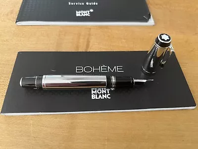 Montblanc Boheme Onyx Fountain Pen Medium Nib Mint Complete • $600