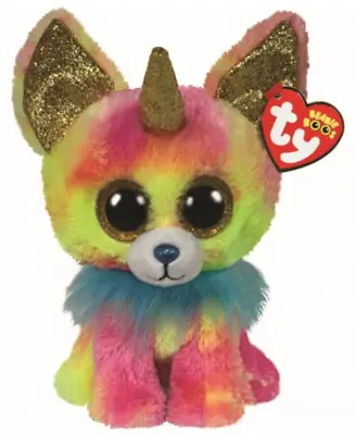 £7.59 • Buy Ty Beanie Boo Buddy Yips The Rainbow Chihuahua With Horn 6 