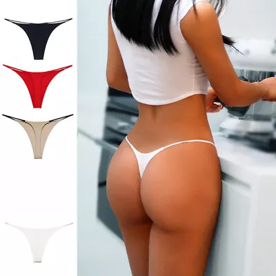 Pack Of 5 Womens Sexy Mini Thong Micro G-String Underwear Panties Lingerie Panty • $12.15