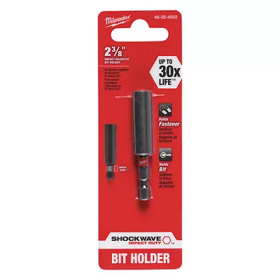 Milwaukee Tool 48-32-4502 Shockwave Compact Impact Magnetic Bit Holder Drive • $6.15