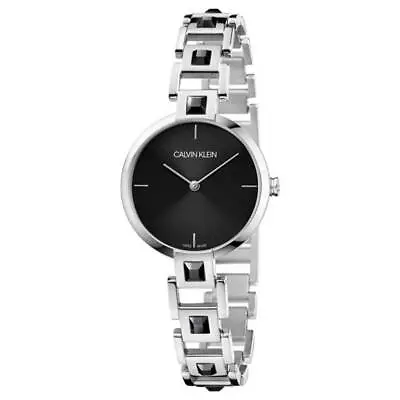 CALVIN KLEIN Mesmerise Quartz Black Dial Men's Watch K9G23UB1 • £119