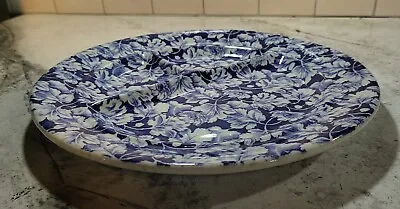 Mayer Restaurant China Arbor Grill Divided 11.25” Plate Blue Beaver Falls Pa Flo • $30