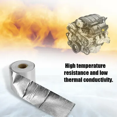 $12.38 • Buy Adhesive Tape Intake Heat Insulation Shield Wrap Reflective Heat Barrier Self 5M