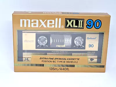 MAXELL XLII 90 Blank Audio Cassette Tape (Sealed) NOS! New! • $22.99