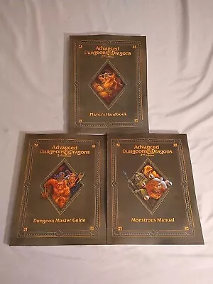 Advanced Dungeons And Dragons Core Rulebooks Lot 2nd Edition Reprints New • $136.99