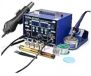  862BD+ SMD ESD Safe 2 In 1 Soldering Iron Hot Air Rework Station °F /°C With  • $162.46