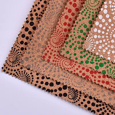 1X A4 Cork Printing Fabric Spin Spiral Garment Bag DIY Craft Decoration Material • $8.37