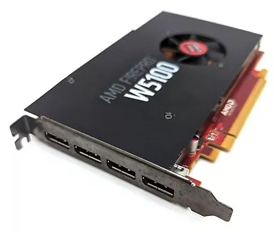 Dell AMD FirePro W5100 4GB GDDR5 PCIe Video Graphics Card 4x DisplayPort 0W2C47 • $41.99