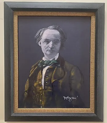 Earl Mayan Painting Of Charles Baudelaire Framed • $185