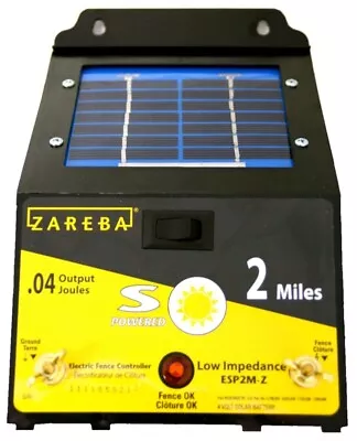 NEW Zareba Energizer ESP2M-Z 2-Mile Solar Powered Electric Fence Charger 6841308 • $124.99