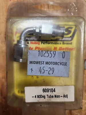 Earls -4 90 Degree Tube Non-adjustable Harley Chopper Metric Shovelhead 23-260 • $25