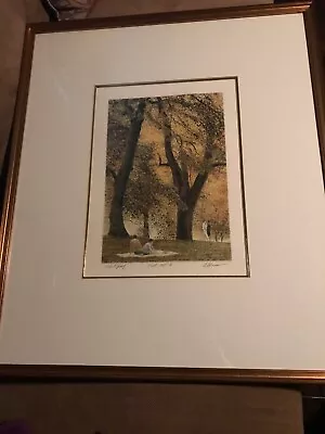 $2499 • Buy 1985 Harold Altman “Fall IV” Signed Artist Proof! Professionally Framed!