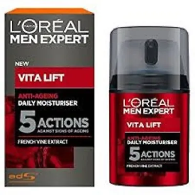 £18.75 • Buy 2 X Loreal Men Expert Vita Lift 5 Complete Anti-Ageing Moisturiser 50ml EACH