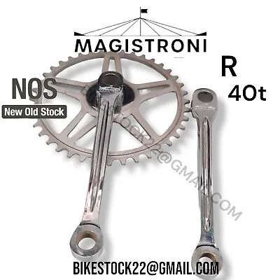 Magistroni Crankset 6 11/16in Crown 40t Vintage R Bike Heroic NOS Rare Re Bike • $118.45