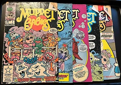 Jim Henson's Muppet Babies Comic Books Star/marvel Comics Lot 5 Vtg • $19.50
