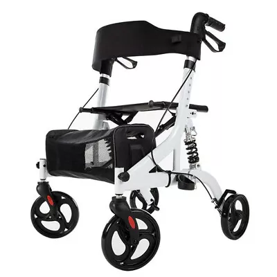 Deluxe Rollator Walker OEM ELENKER Medical Aid Upright Stand Up Rolling Mobility • $102.99