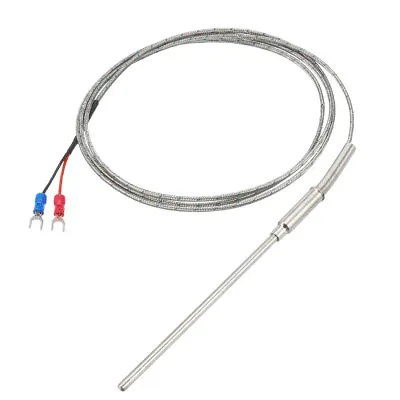 K Type Temperature Sensor Probe 1.5M Cable 4mmx100mm Probe Thermocouple • $17.87