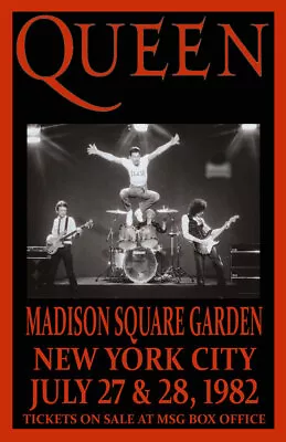 $13.99 • Buy Queen Replica 1982 Concert Poster