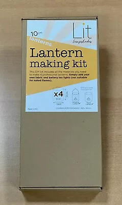 Lantern Kit 4 Pack Make Your Own Fabric Lantern DIY. Craft Outdoors Indoors • £15