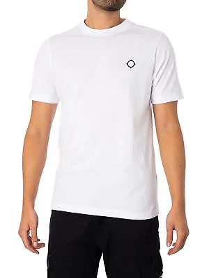 MA.STRUM Men's Oversized Back Logo Print T-Shirt White • £63.95