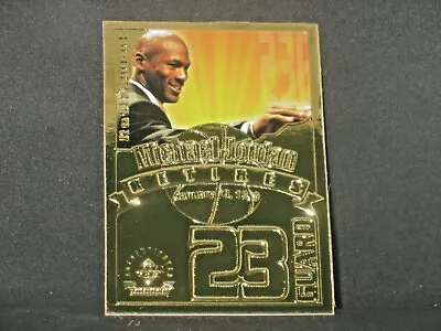 Michael Jordan 1999 Upper Deck Retirement 22 Karat Gold (9456/9923) Bulls • $30