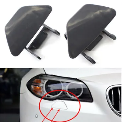 $15.17 • Buy Bumper Headlight Headlamp Washer Cap Cover For BMW 535i  F10 F18 2011-2013 Pair