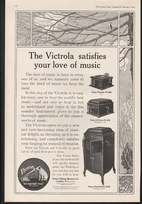 1914 Victor Victrola Music Record Nature Tree Window Sing Dance Song Vi-0005 • $21.95