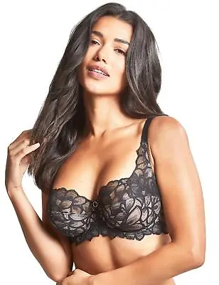 Panache Allure Full Cup Bra	Underwired Full Coverage Bras 10765 Lingerie Black • $40.31