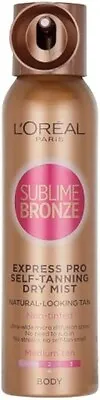 L'Oreal Sublime Bronze Self Tan Express Mist Spray For Body 150ml • £11.99