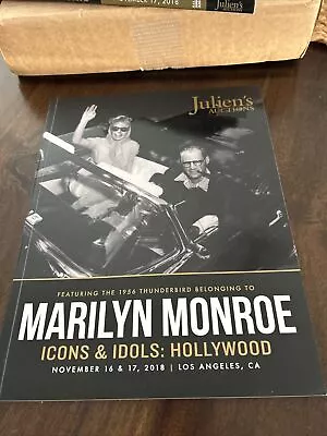 Julien's Auctions 2018 Catalog  Marilyn Monroe's 1956 Thunderbird  Rare New WOB • $125