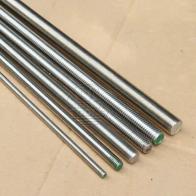 304 Stainless Steel M22x1.5 - M24x2 Right Fine Threaded Rod Screw 100 To 550mm • $27