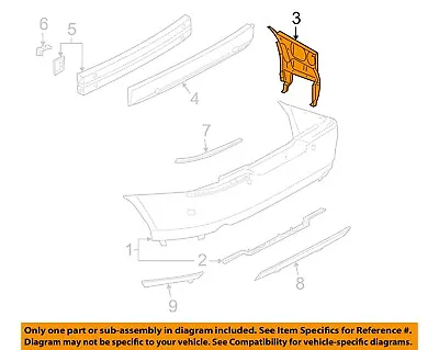 Lincoln FORD OEM LS Rear Bumper-Bumper Cover Reinforcement Right XW4Z17D942AA • $97.89