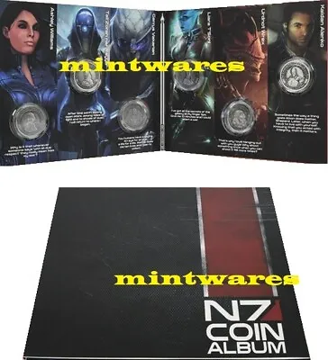 Mass Effect N7 Liara Garrus Kaidan Ashley Wrex Tali Coin Set Album Sold Out NEW • $99.99